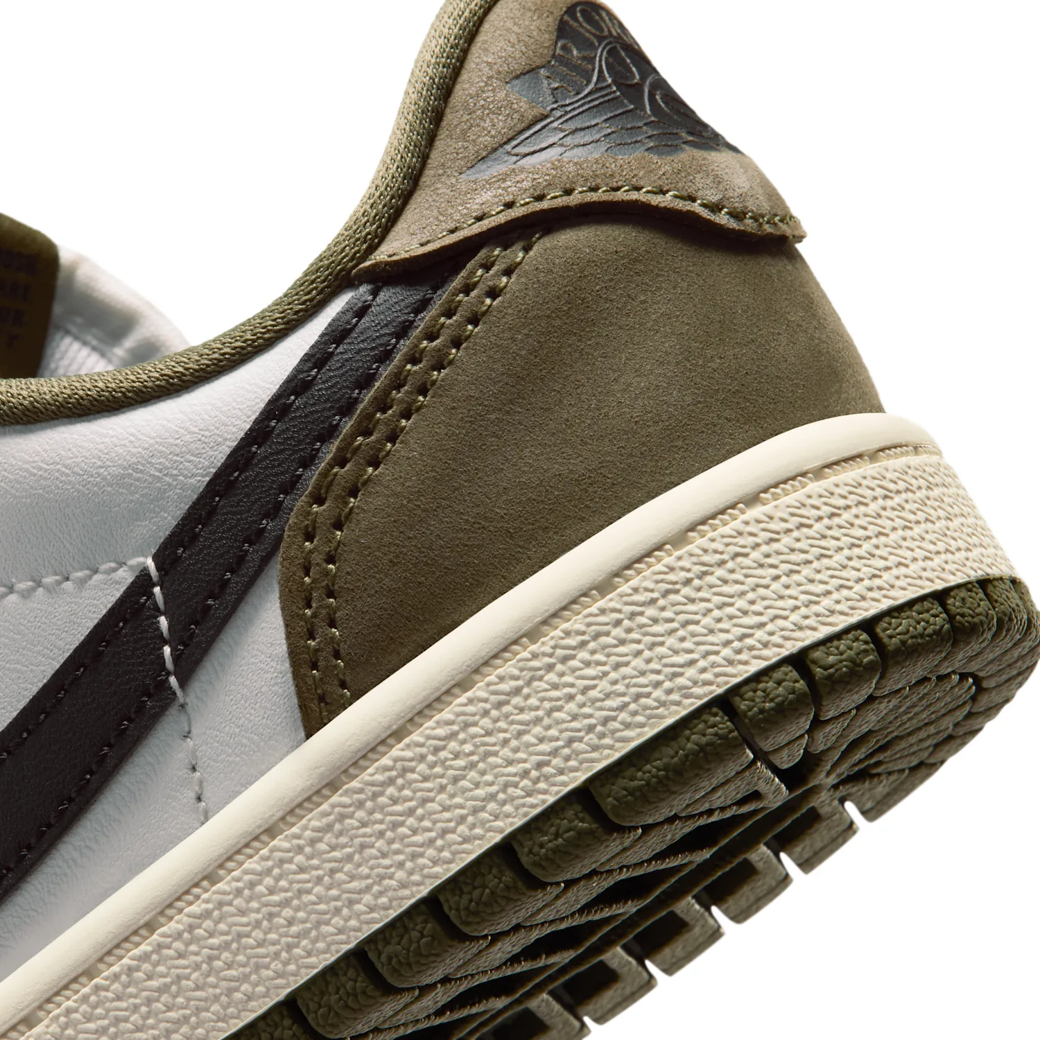 Air Jordan 1 Retro Low "Medium Olive and Summit White" image 8