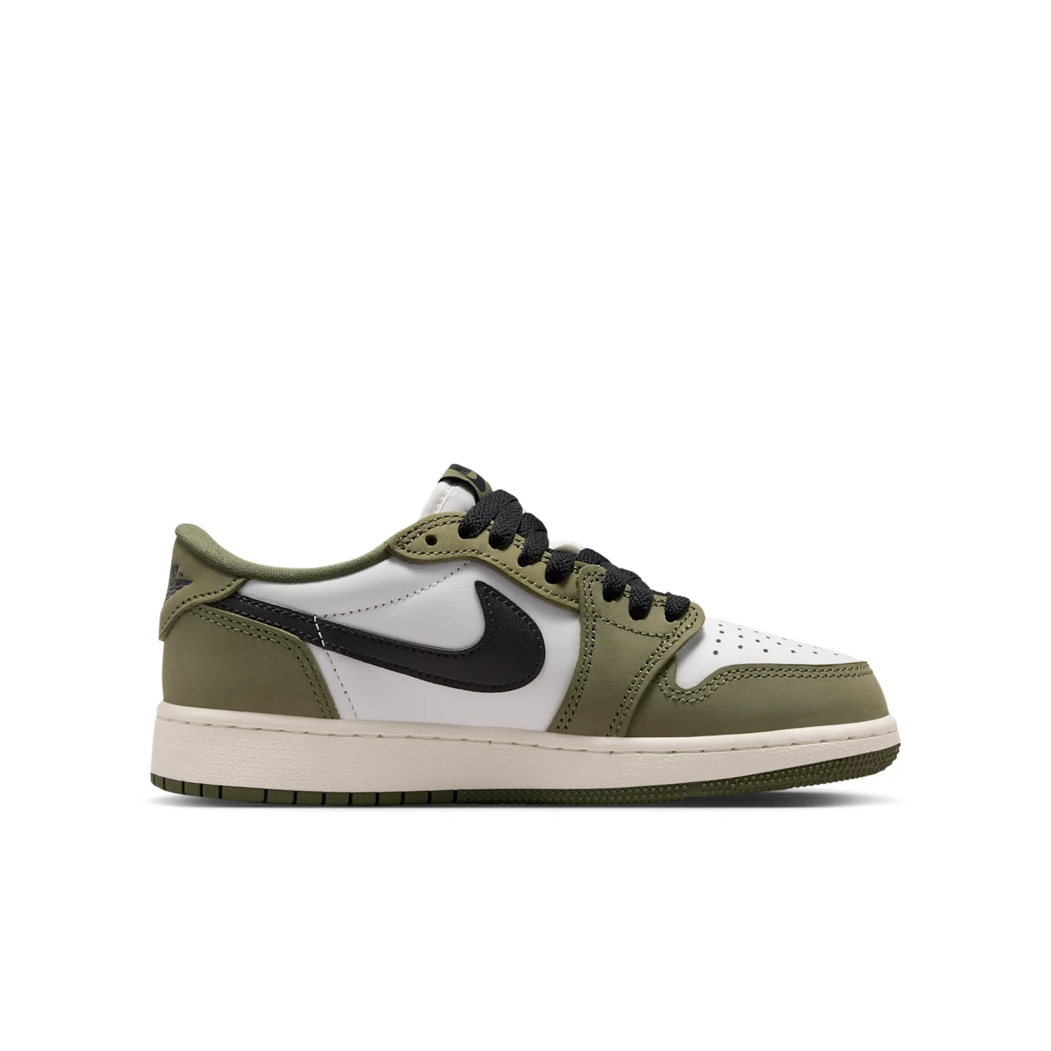 Air Jordan 1 Retro Low "Medium Olive and Summit White" image 3