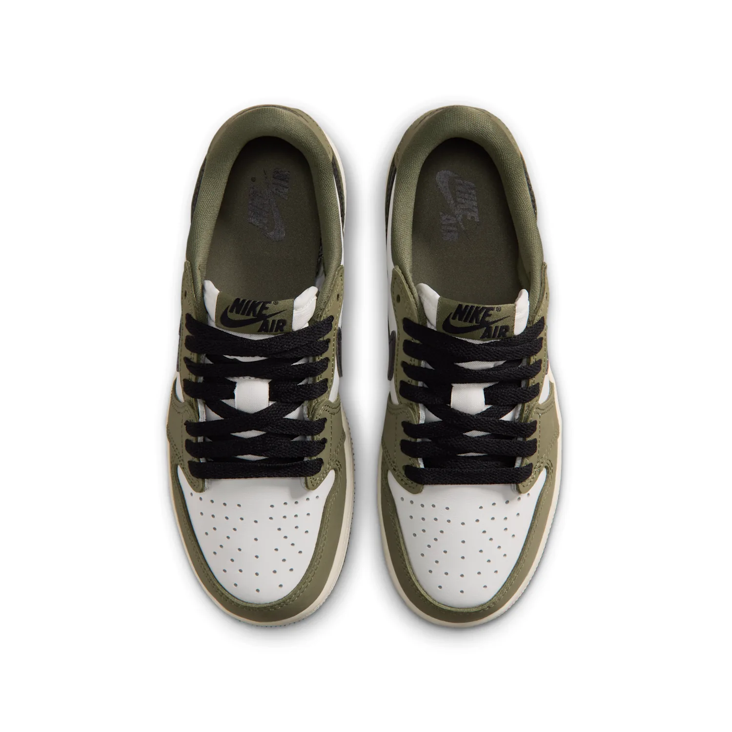 Air Jordan 1 Retro Low "Medium Olive and Summit White" image 4