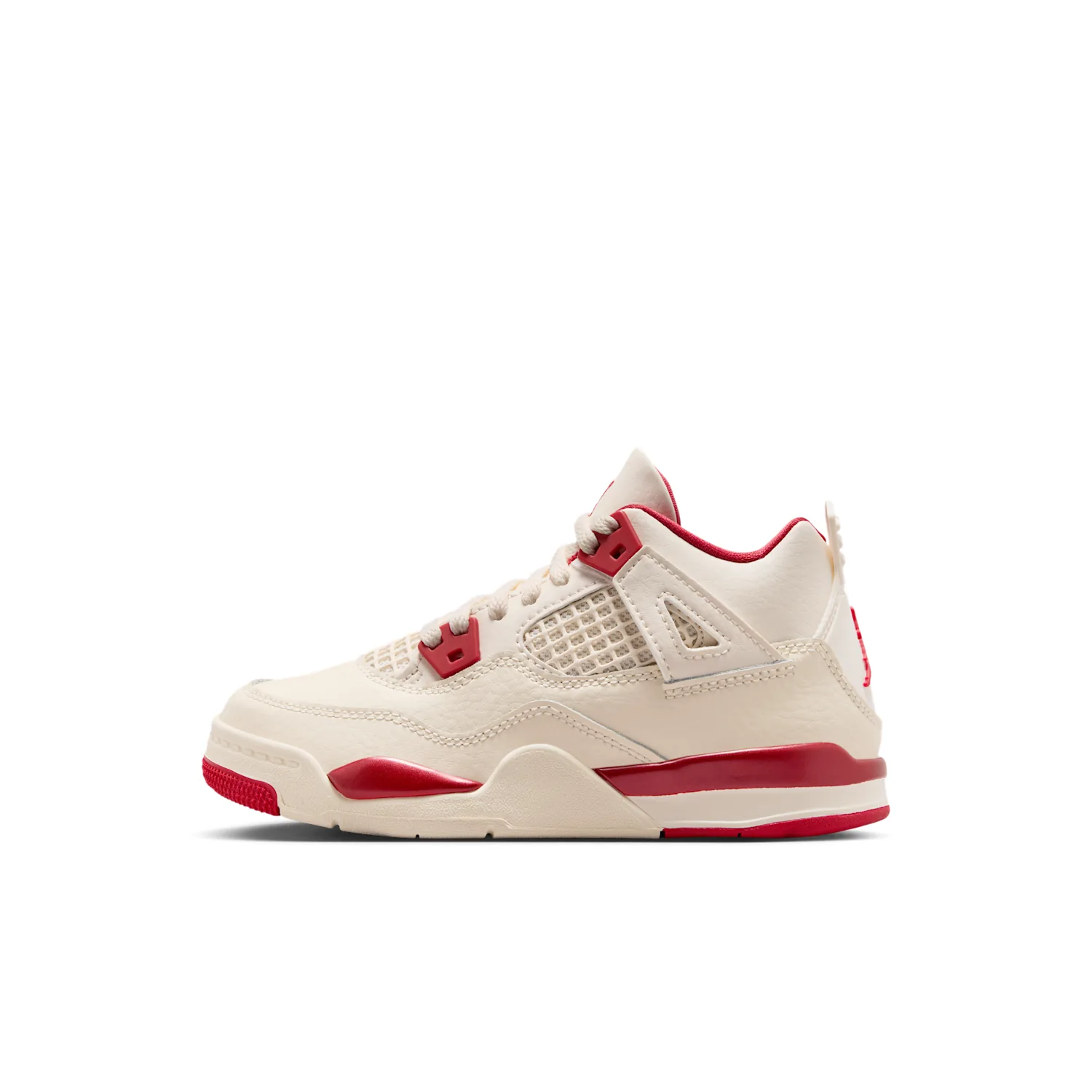 Jordan 4 Retro "Pale Ivory and Tough Red"