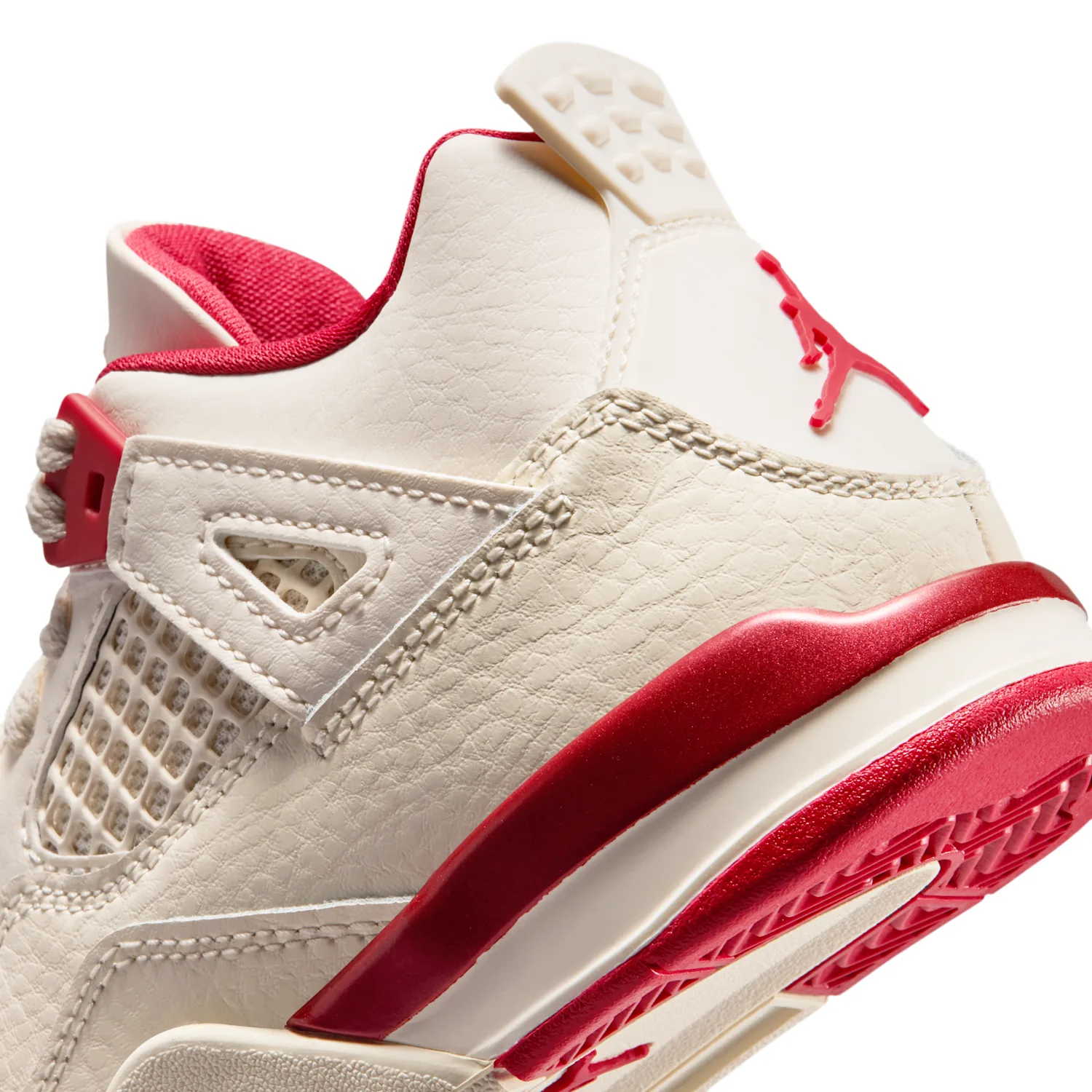 Jordan 4 Retro "Pale Ivory and Tough Red" image 8