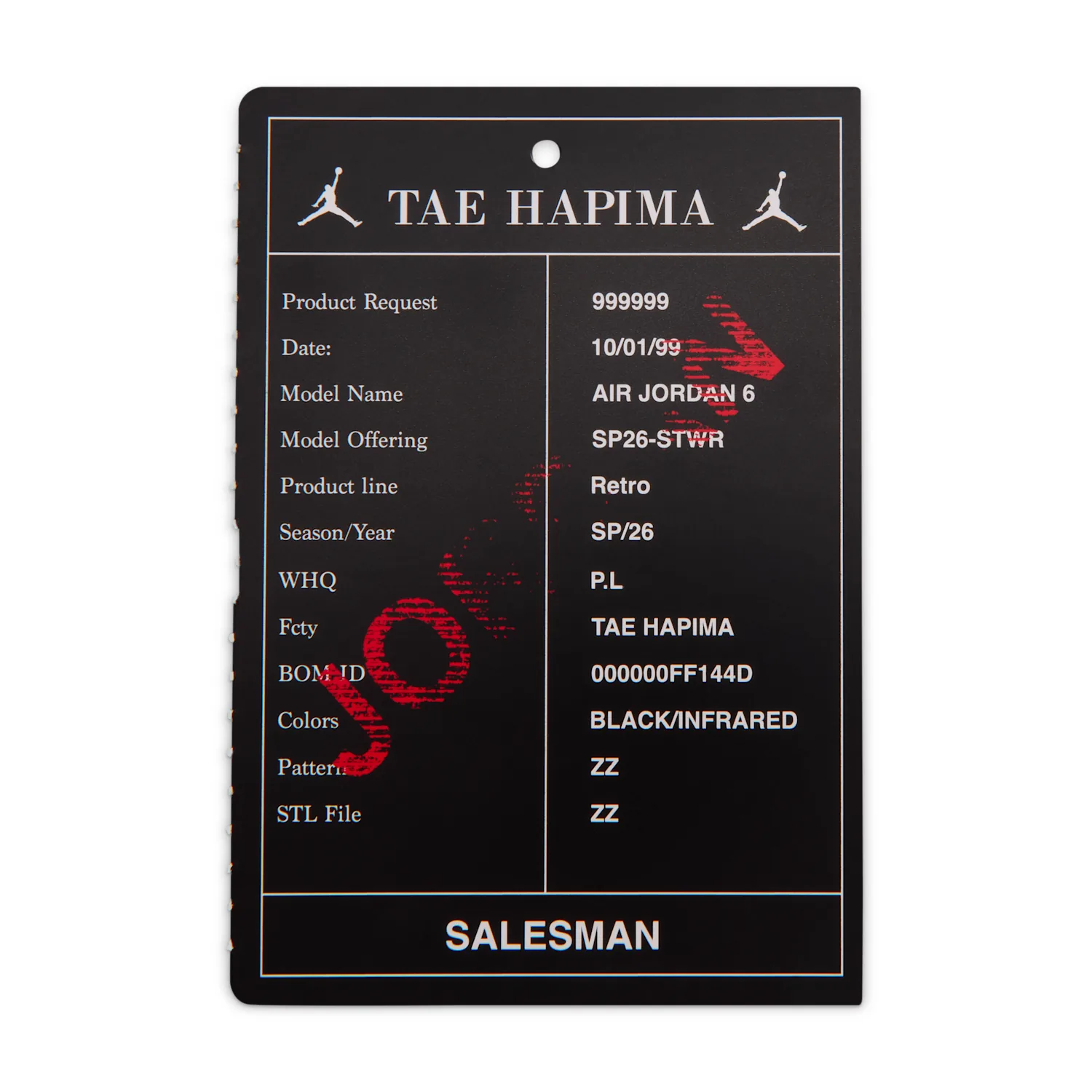 Jordan 6 Retro "Infrared Salesman" image 9