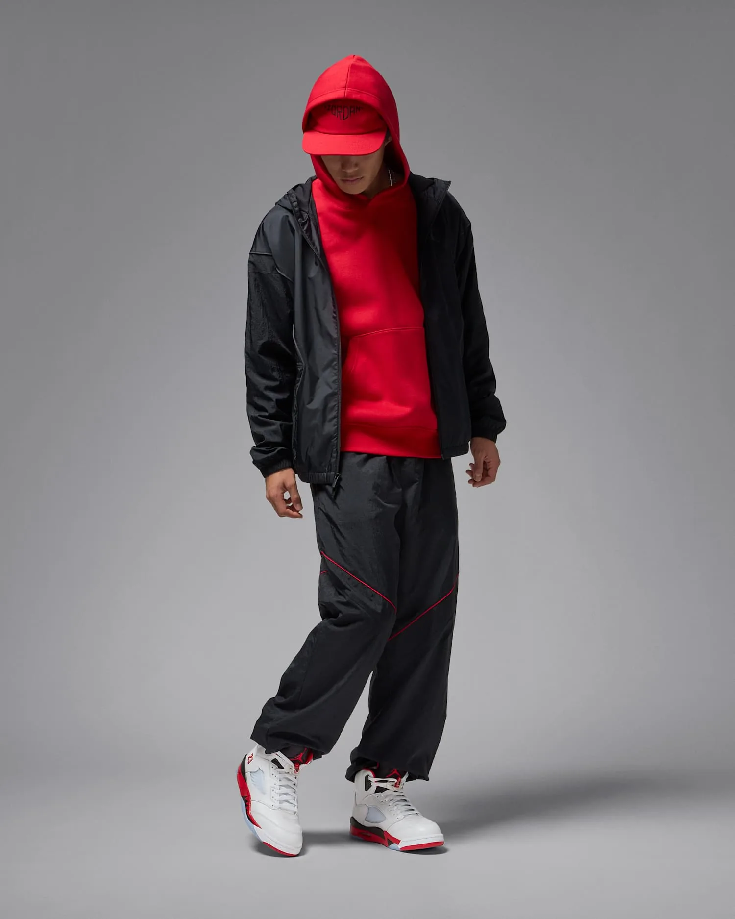 Jordan 5 Retro "Fire Red Black Tongue" image 3