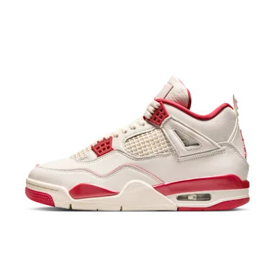 Air Jordan 4 Retro "Pale Ivory and Tough Red"