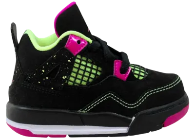 Air Jordan 4 Retro Fuchsia Lime Black (TD)