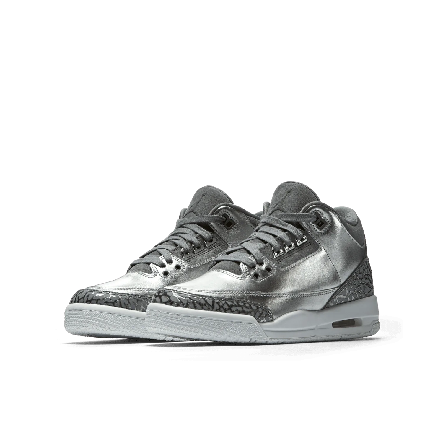 Jordan 3 Retro Premium Heiress Metallic Silver (GS) image 4