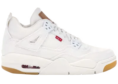 Air Jordan 4 Retro Levi's White (GS) (Levi's Tag)
