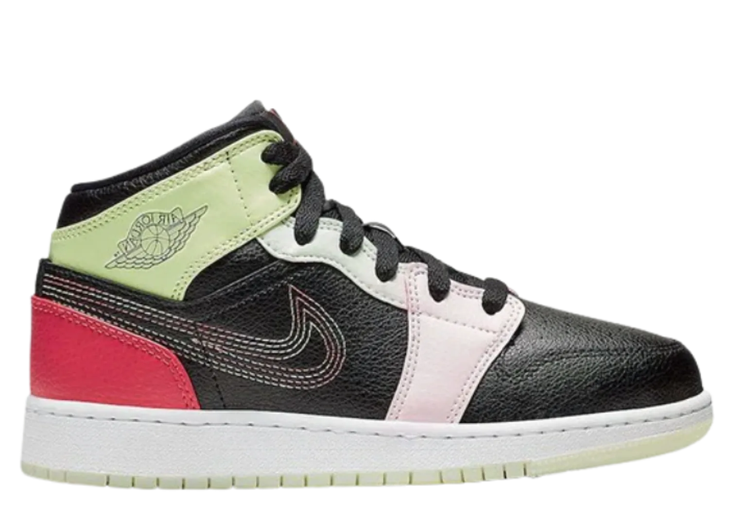 Jordan 1 Mid Glow In The Dark (GS)