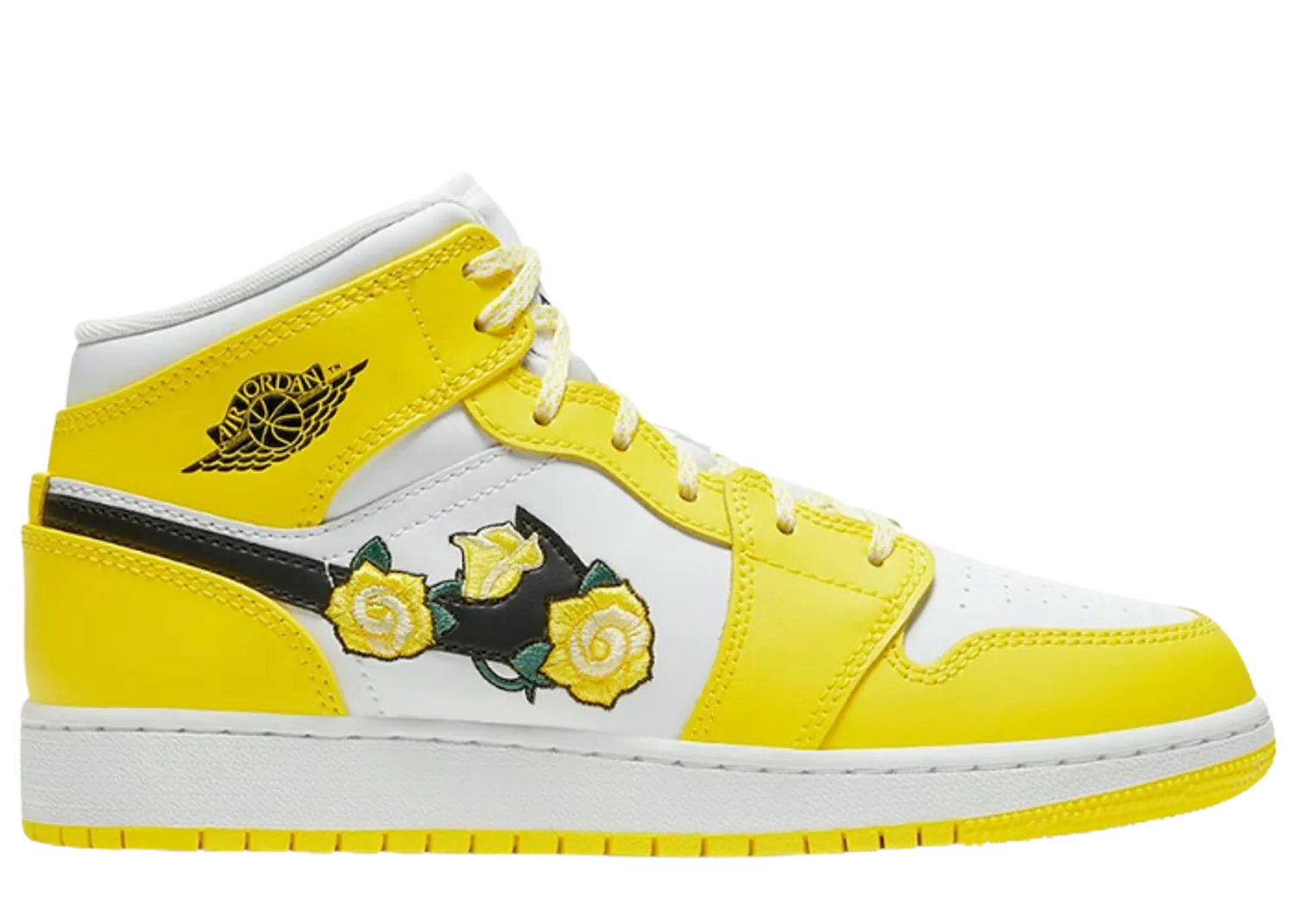 Jordan 1 Mid Dynamic Yellow Floral (GS)