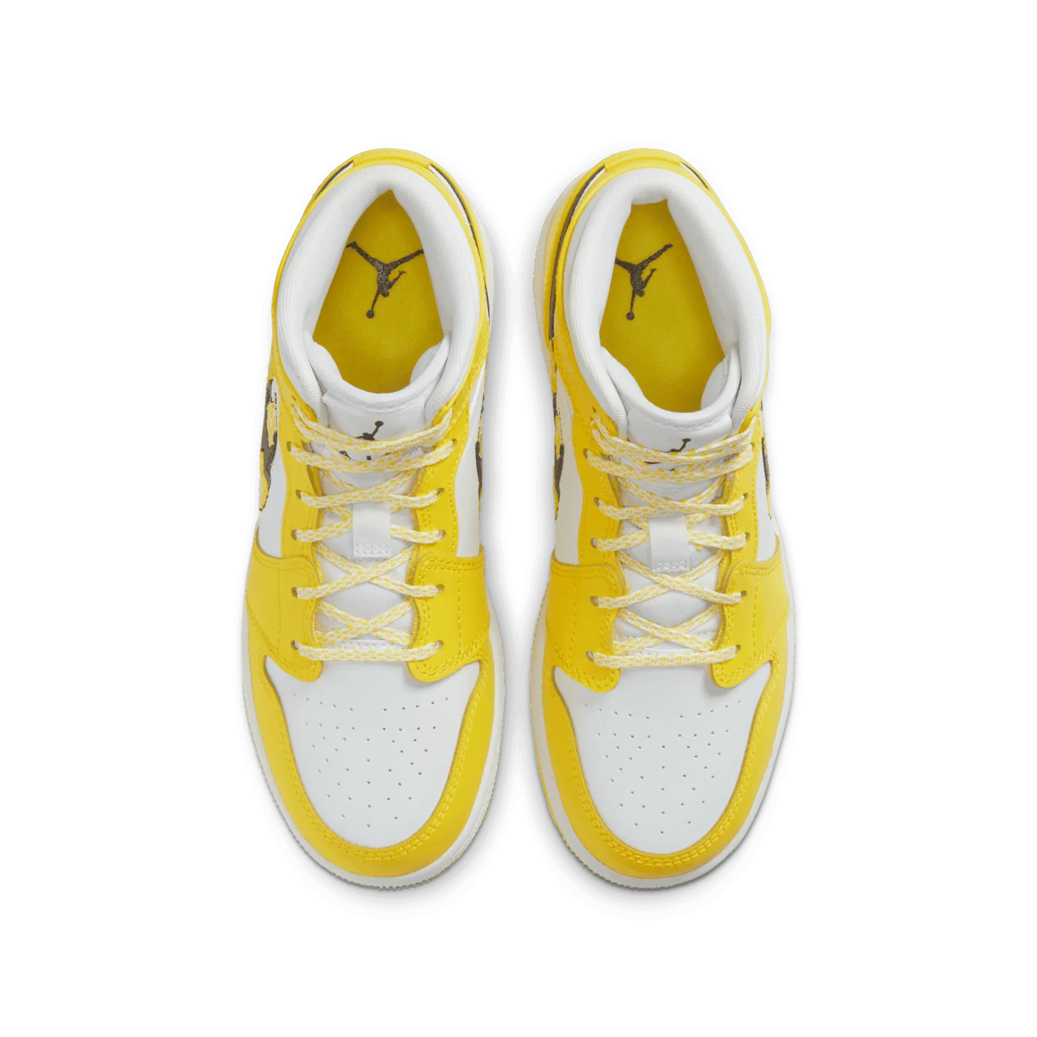 Jordan 1 Mid Dynamic Yellow Floral (GS) image 3