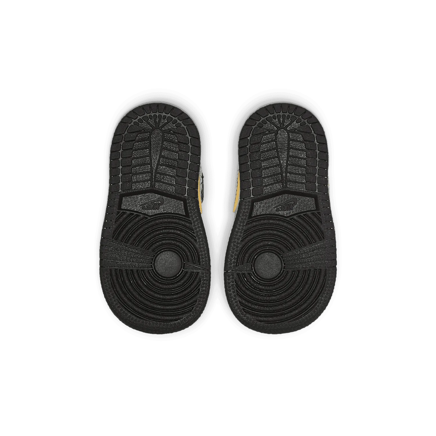 Air Jordan 1 Mid SE Patent Black Metallic Gold White (TD) image 2