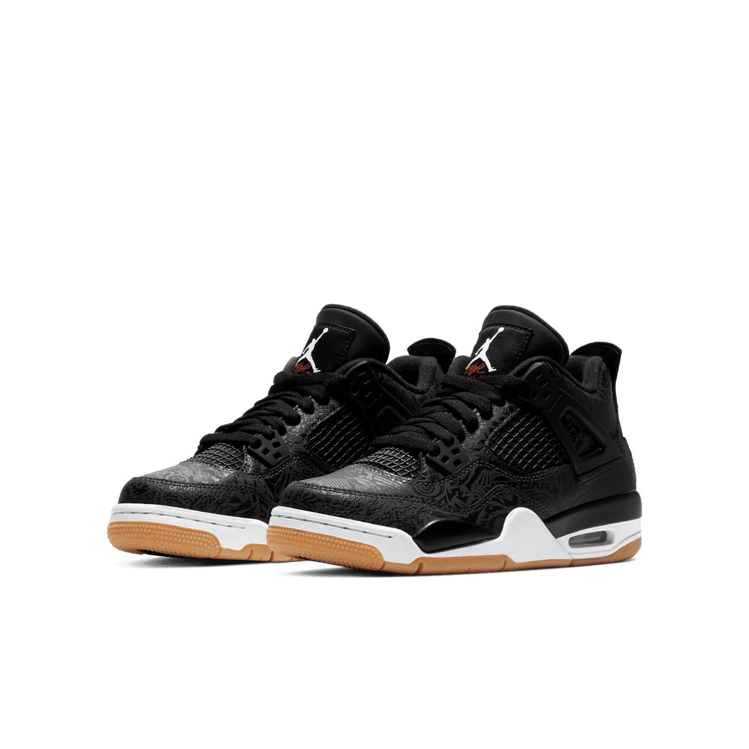Air Jordan 4 Retro Laser Black Gum (GS) image 4