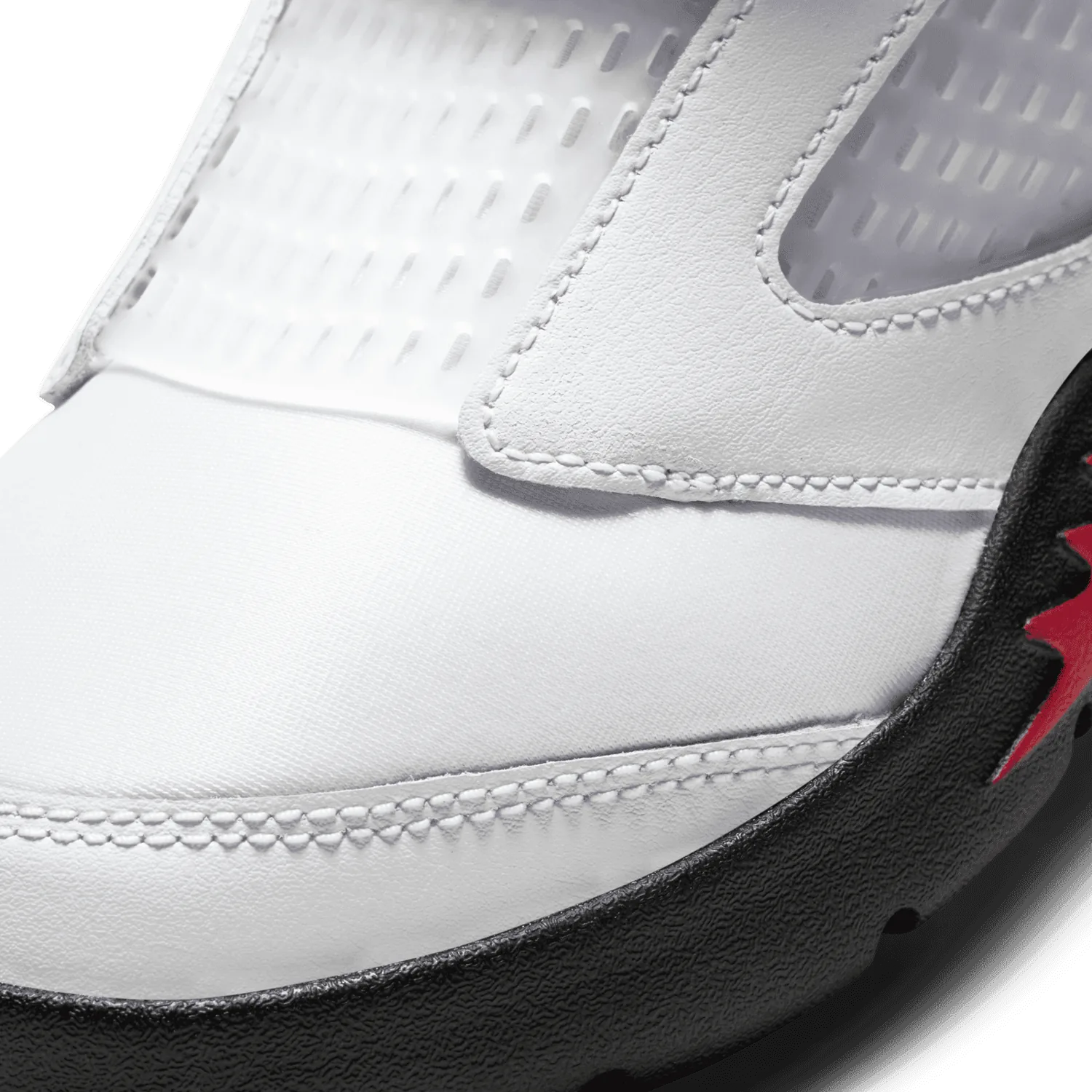Air Jordan 5 Retro Little Flex White Black University Red (PS) image 7