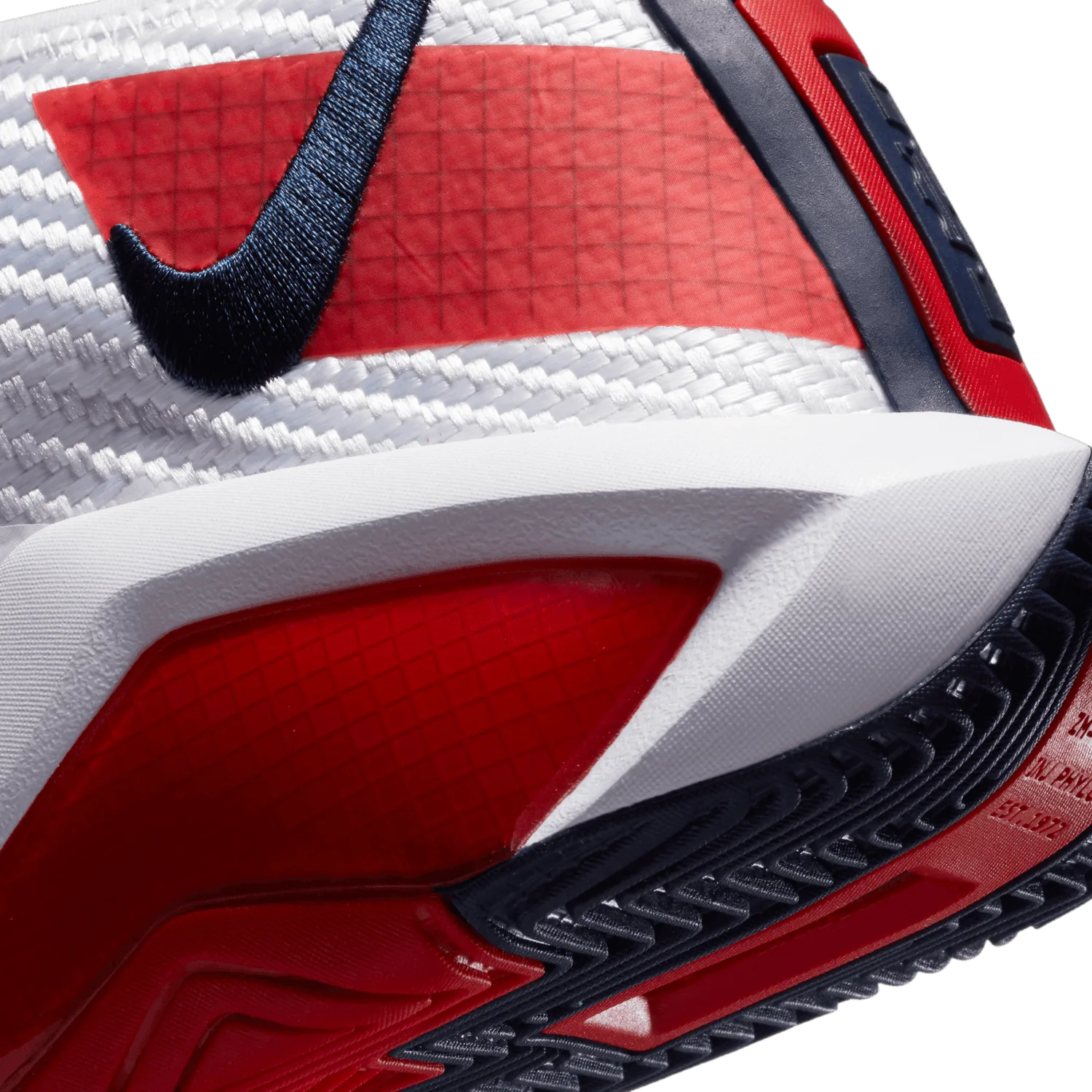Nike LeBron Solder 14 White University Red (GS) image 7