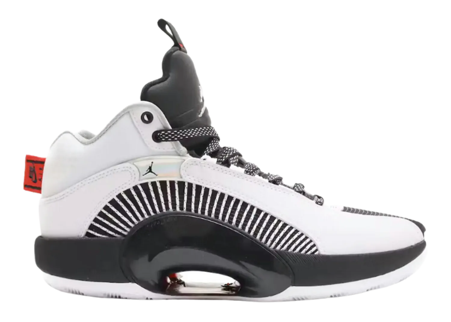 Air Jordan XXXV White Metallic Silver Black (GS)