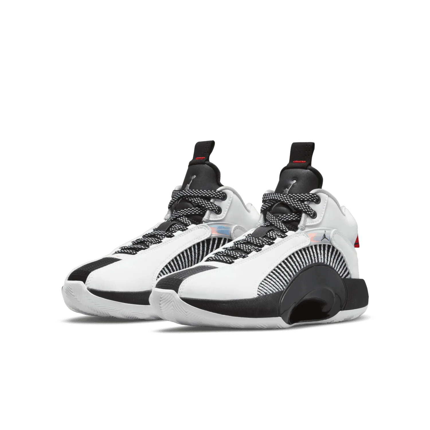 Air Jordan XXXV White Metallic Silver Black (GS) image 4