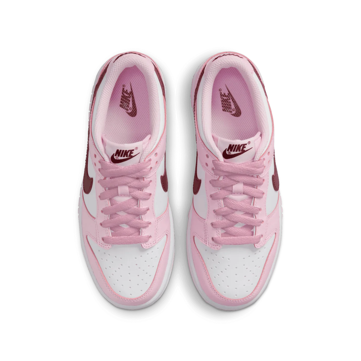 Nike Dunk Low Pink Foam/Dark Beetroot GS image 2