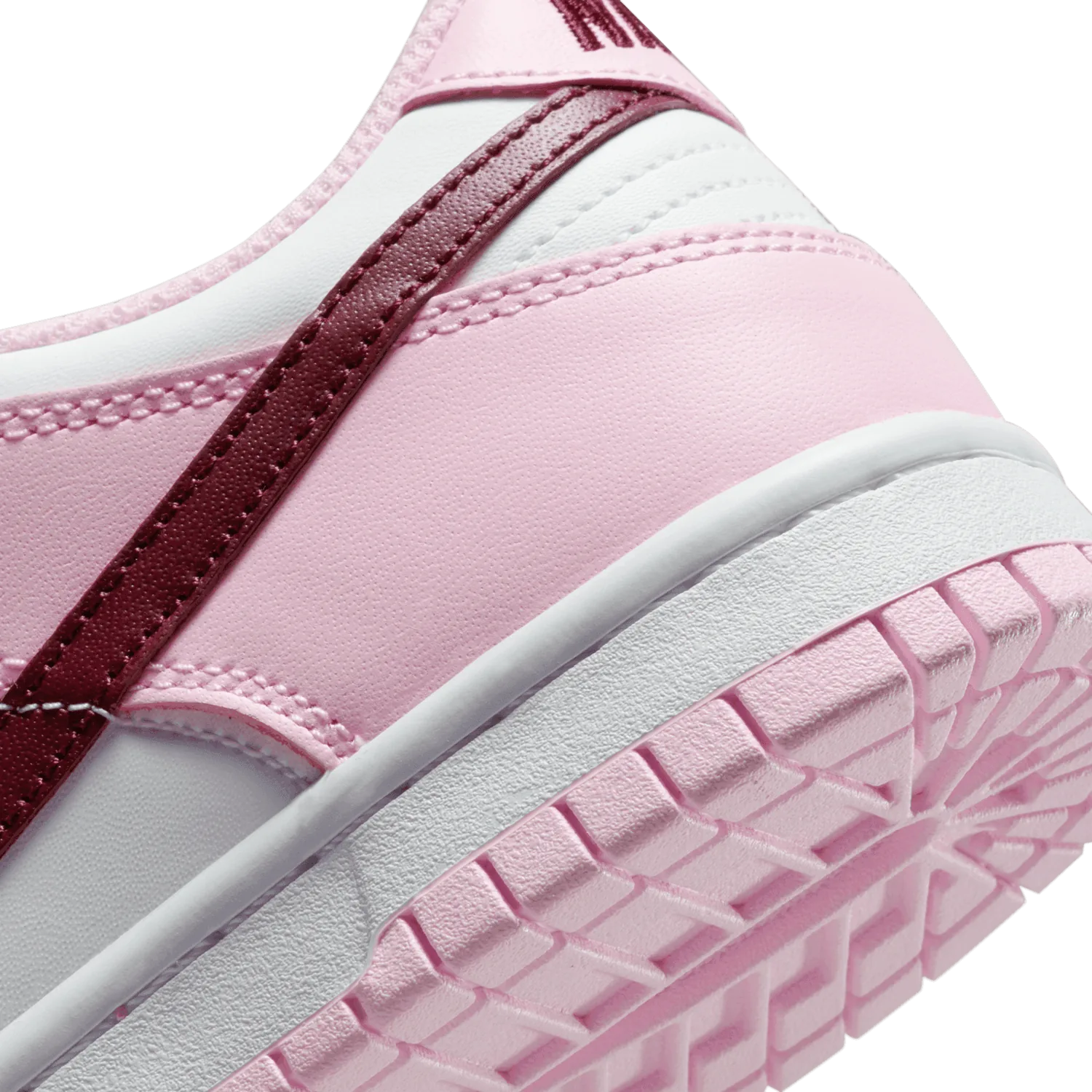 Nike Dunk Low Pink Foam/Dark Beetroot GS image 7