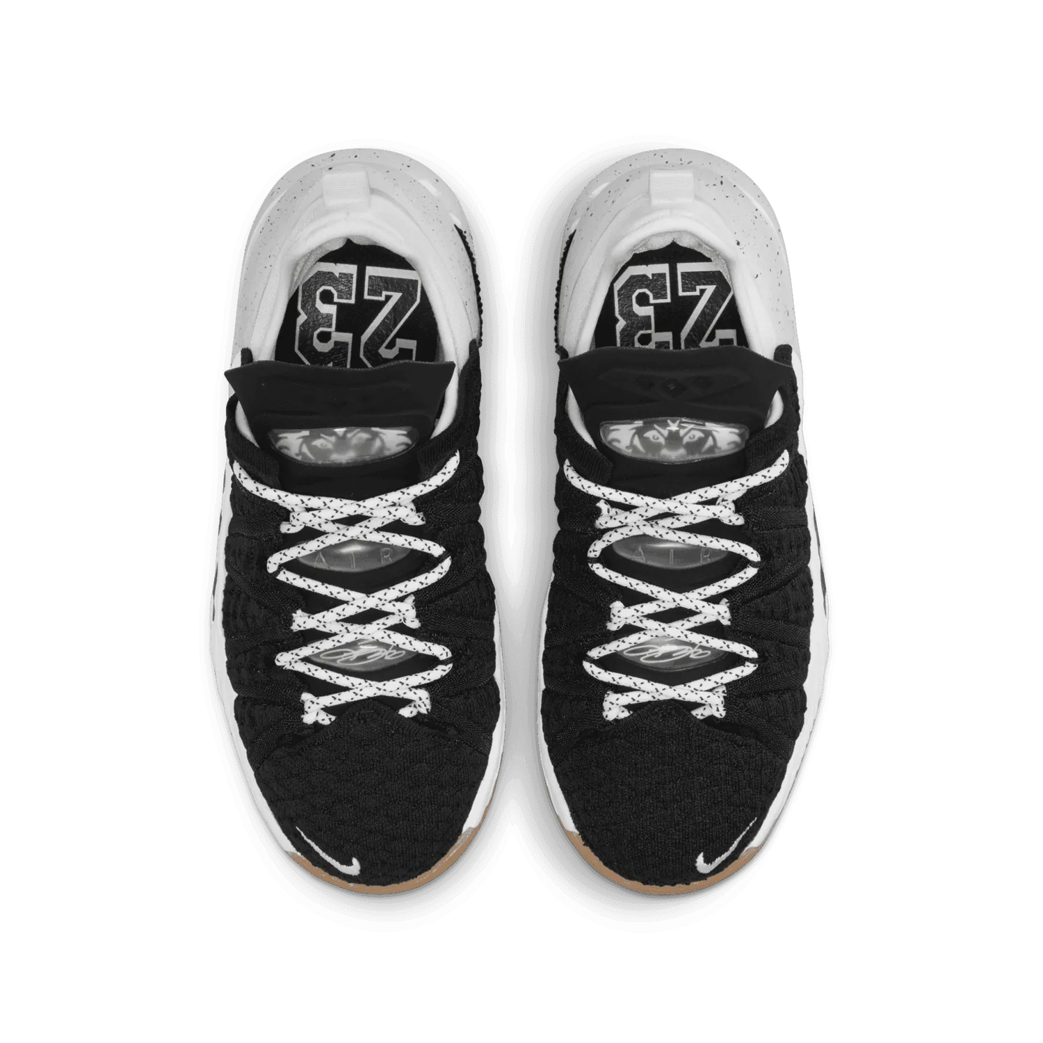 Nike LeBron 18 Black White Gum (GS) image 3