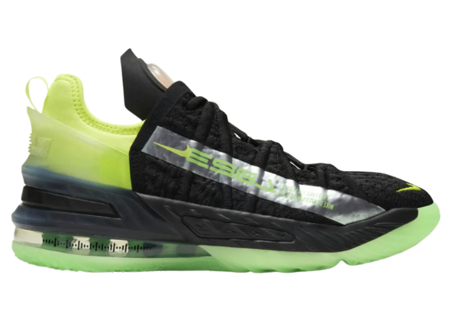 Nike LeBron 18 Black Crimson Volt (GS)