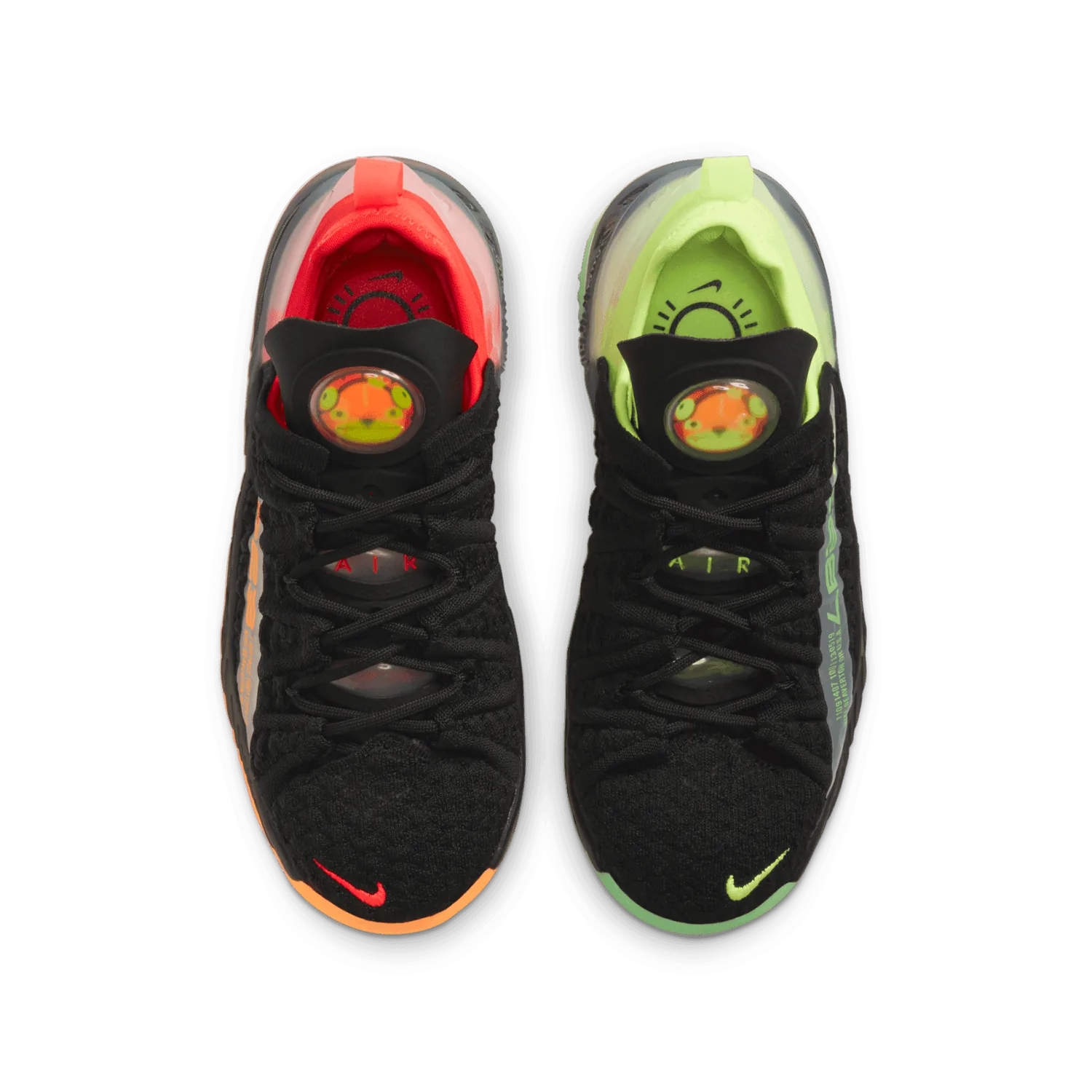 Nike LeBron 18 Black Crimson Volt (GS) image 3