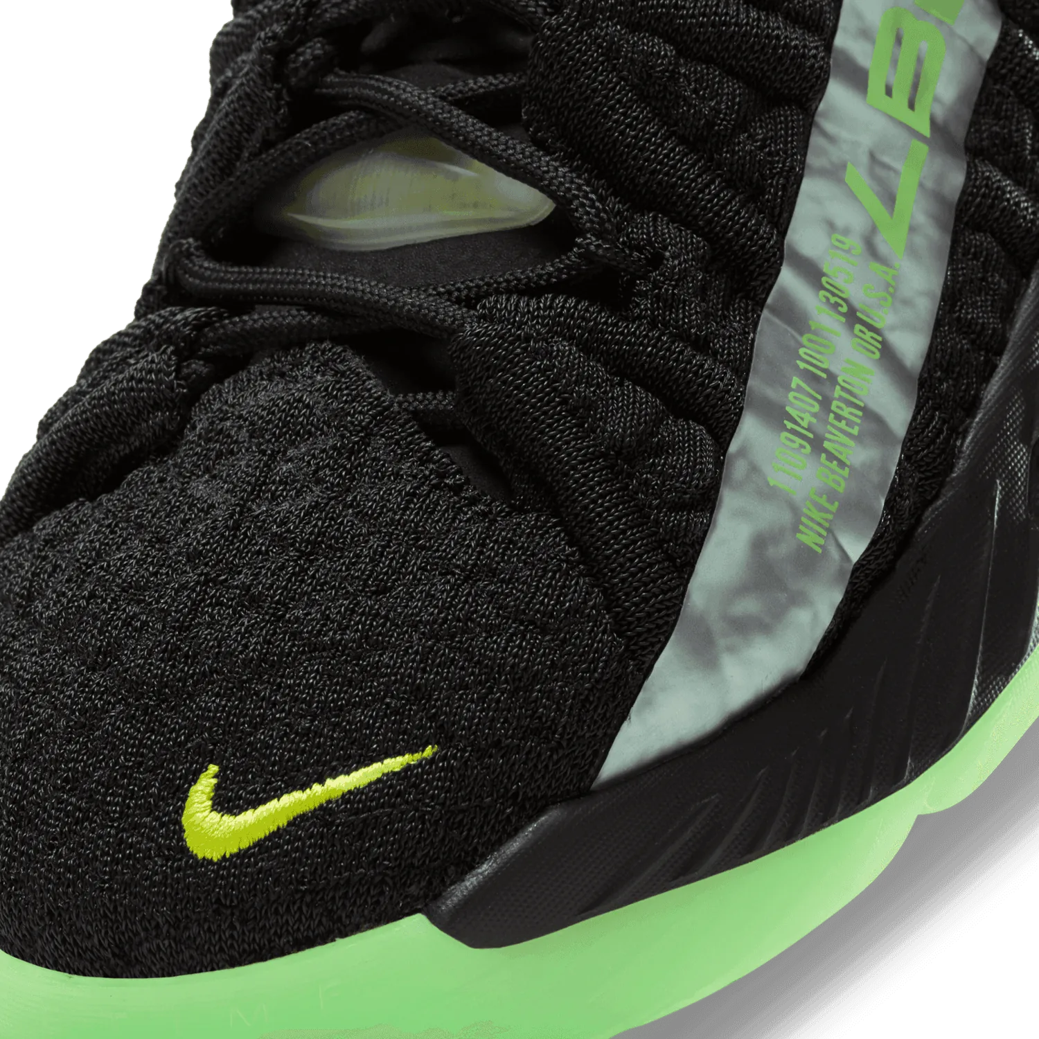 Nike LeBron 18 Black Crimson Volt (GS) image 6