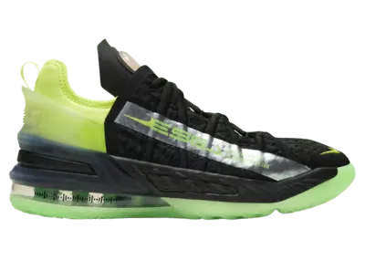 Nike LeBron 18 Black Crimson Volt (GS)