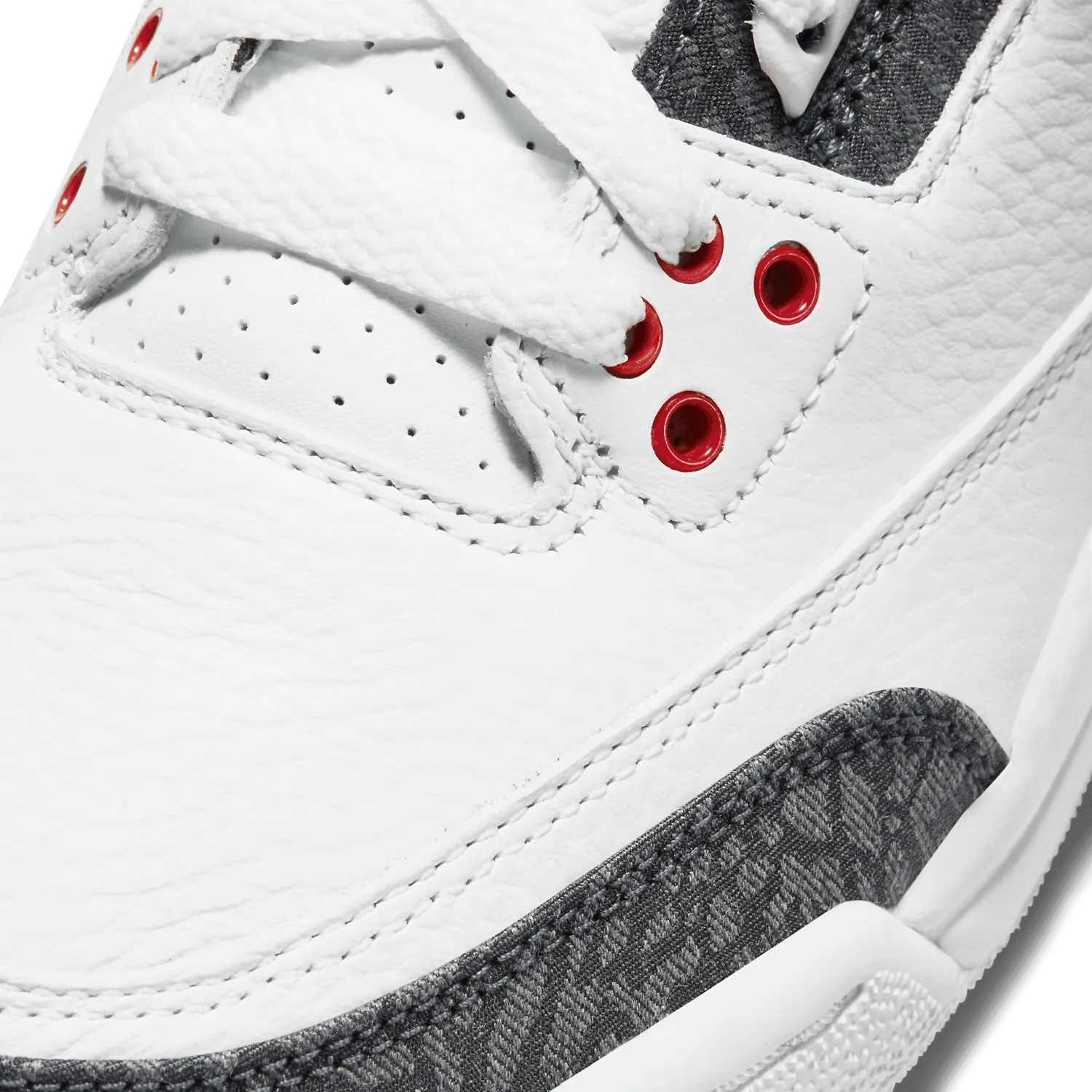 Air Jordan 3 Retro SE-T JP Fire Red Denim (GS) image 6