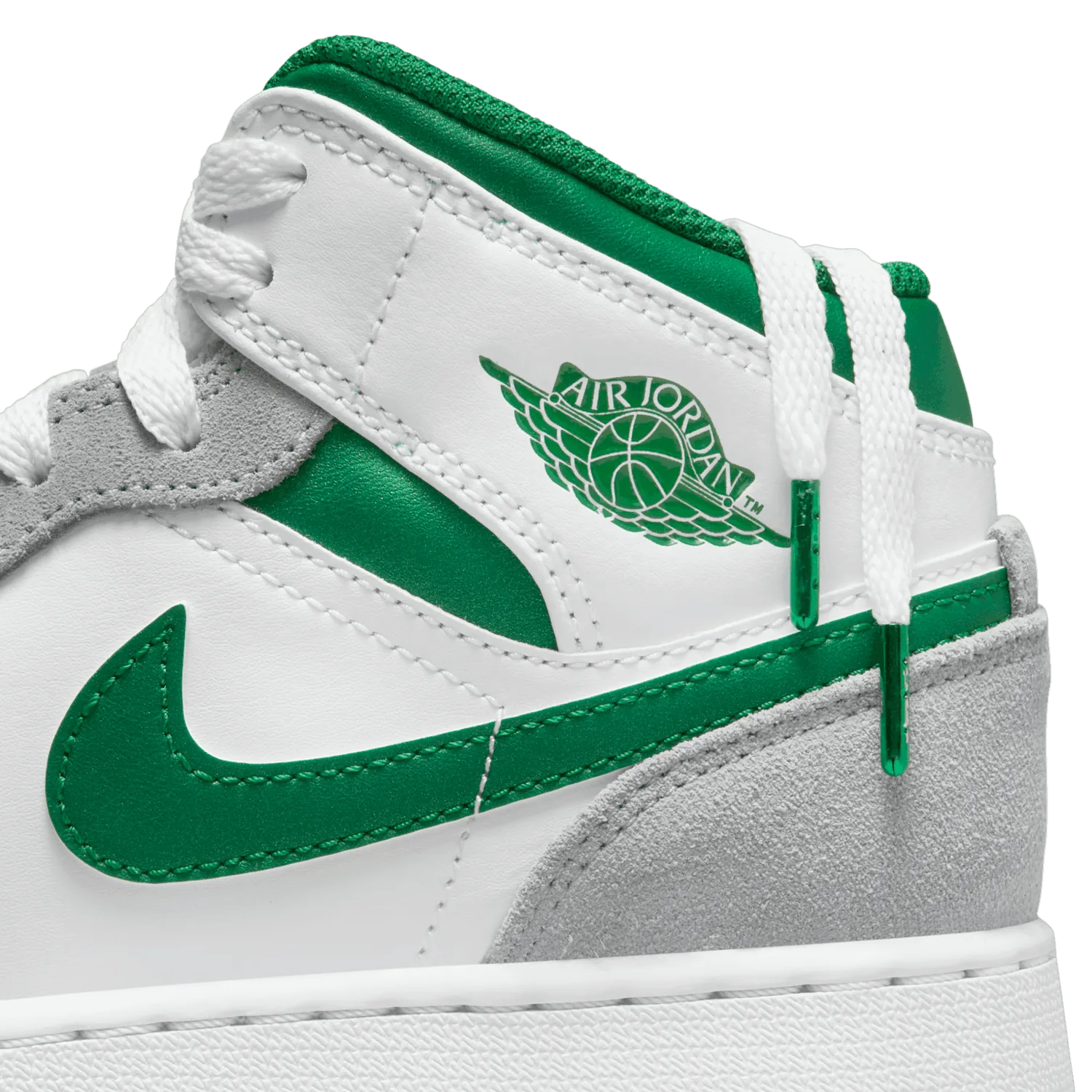 Jordan 1 Mid SE White Pine Green Smoke Grey (GS) image 8