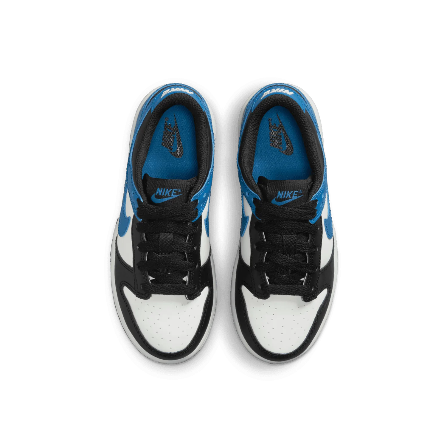 Nike Dunk Low Black Industrial Blue (PS) image 3