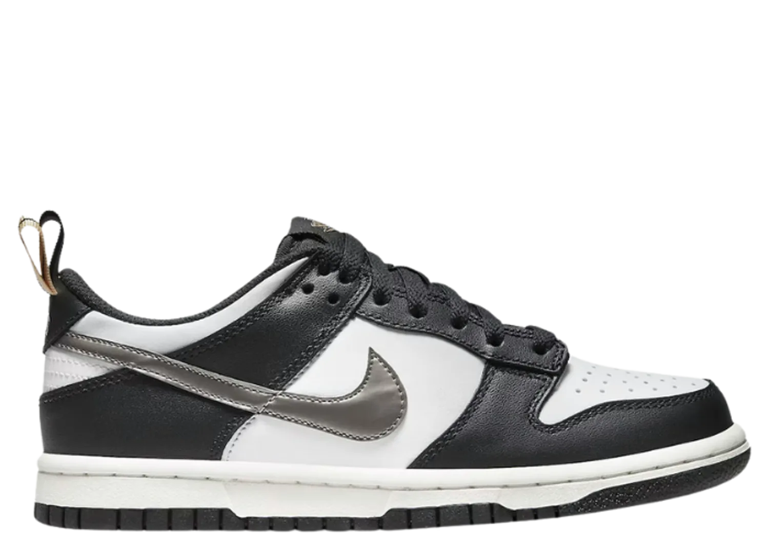 Nike Dunk Low Black White Metallic (GS)