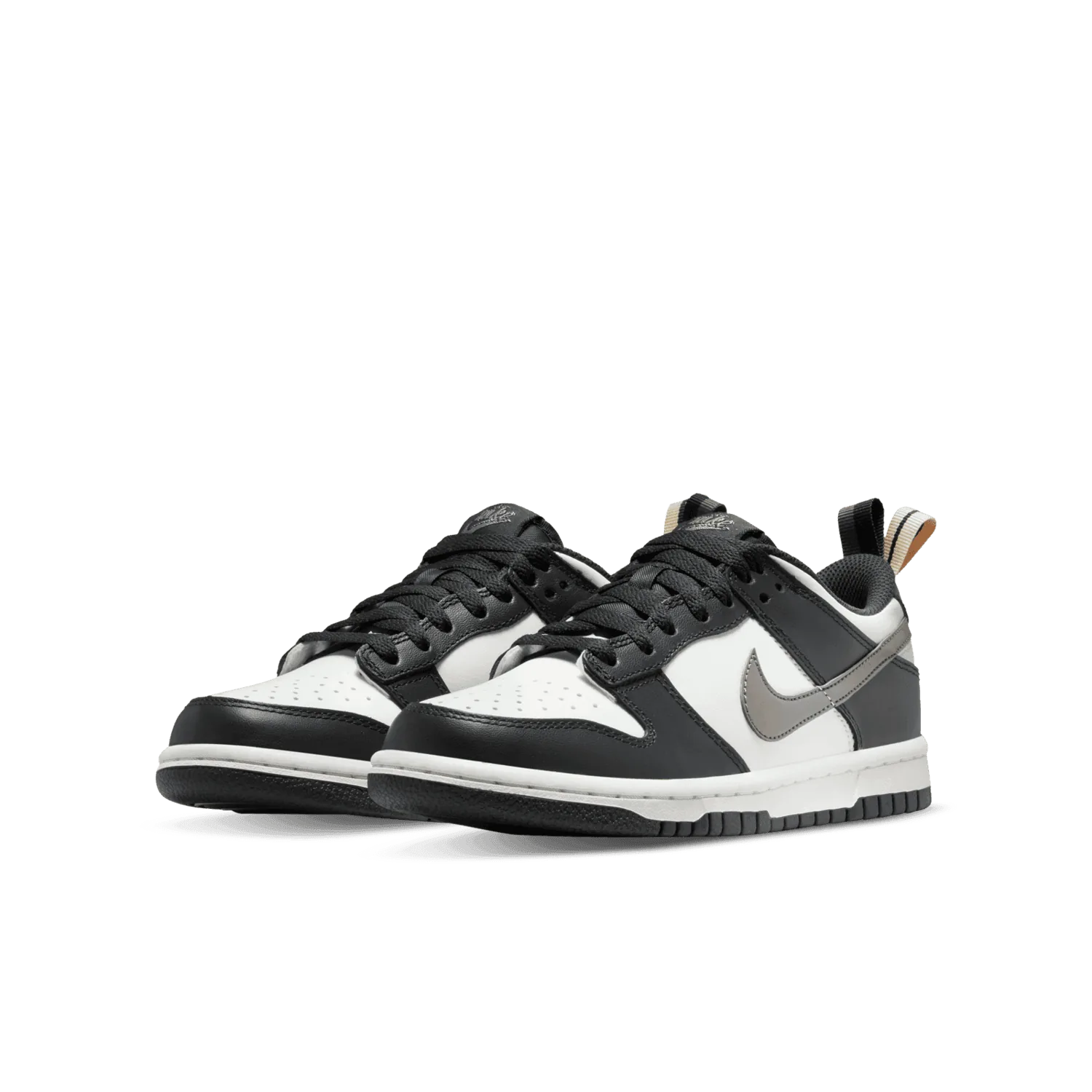 Nike Dunk Low Black White Metallic (GS) image 4