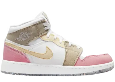 Jordan 1 Mid Pastel Grind (GS)