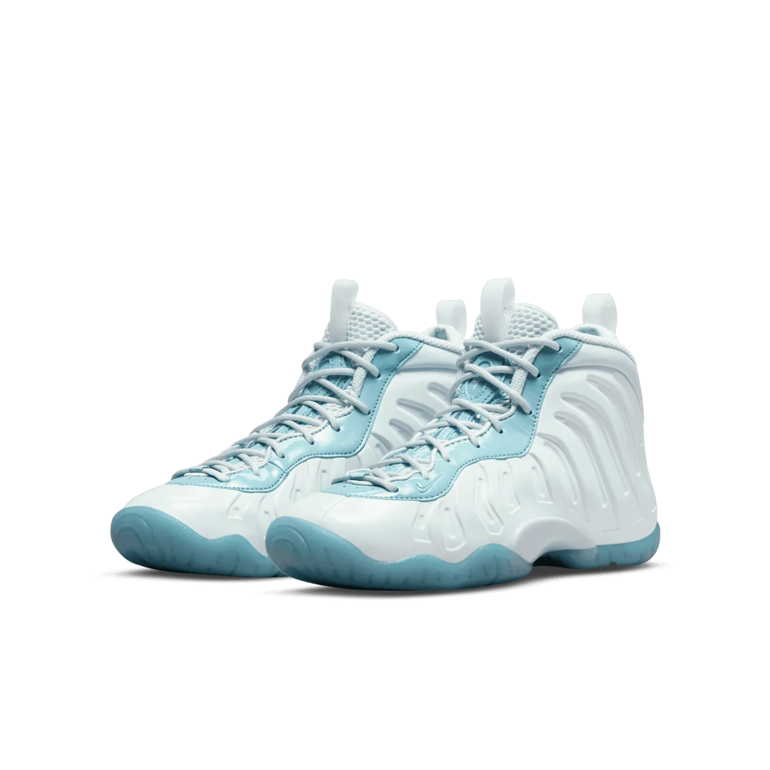 Nike Little Posite One White Aura Worn Blue (GS) image 4