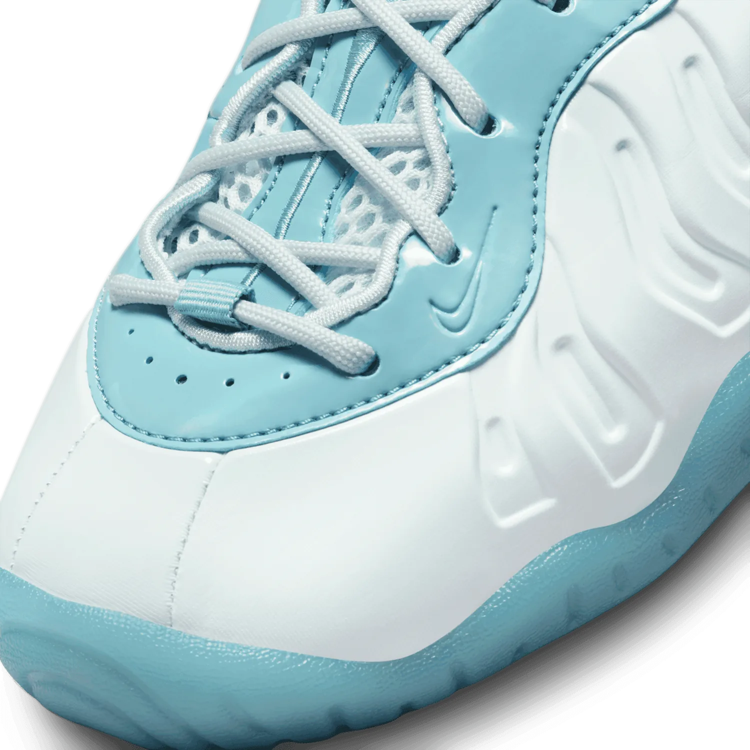 Nike Little Posite One White Aura Worn Blue (GS) image 6