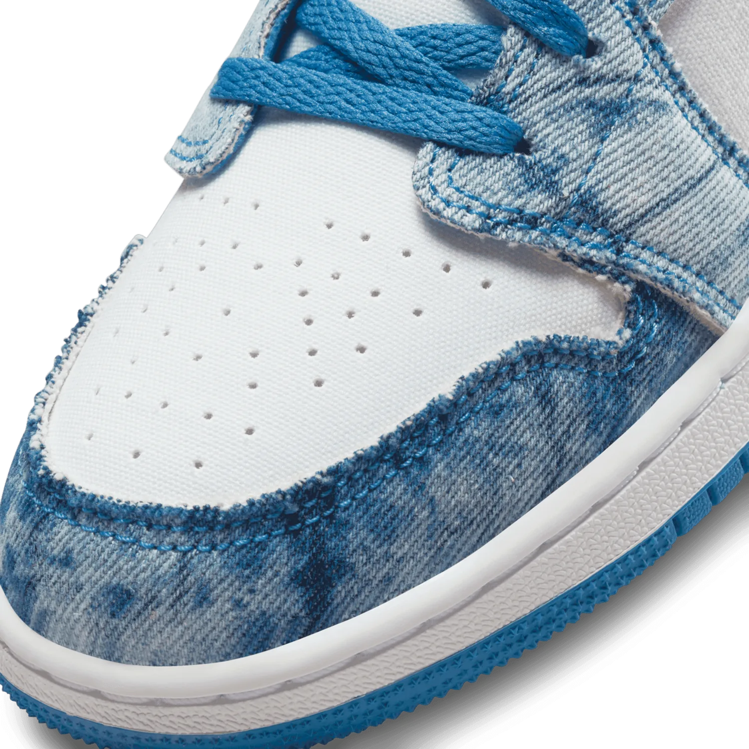 Jordan 1 Low Washed Denim (GS) image 6