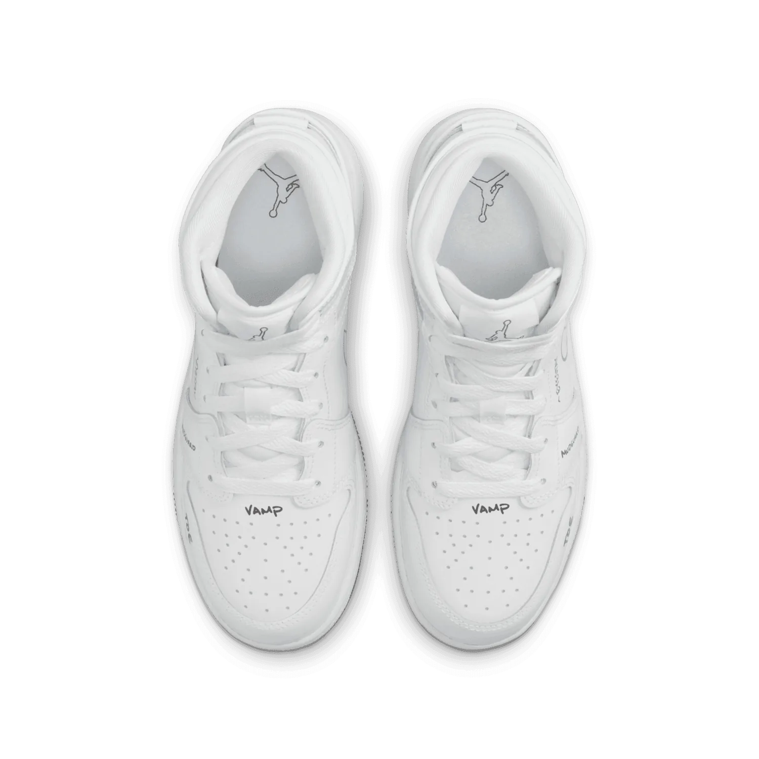 Jordan 1 Mid Schematic (GS) image 3