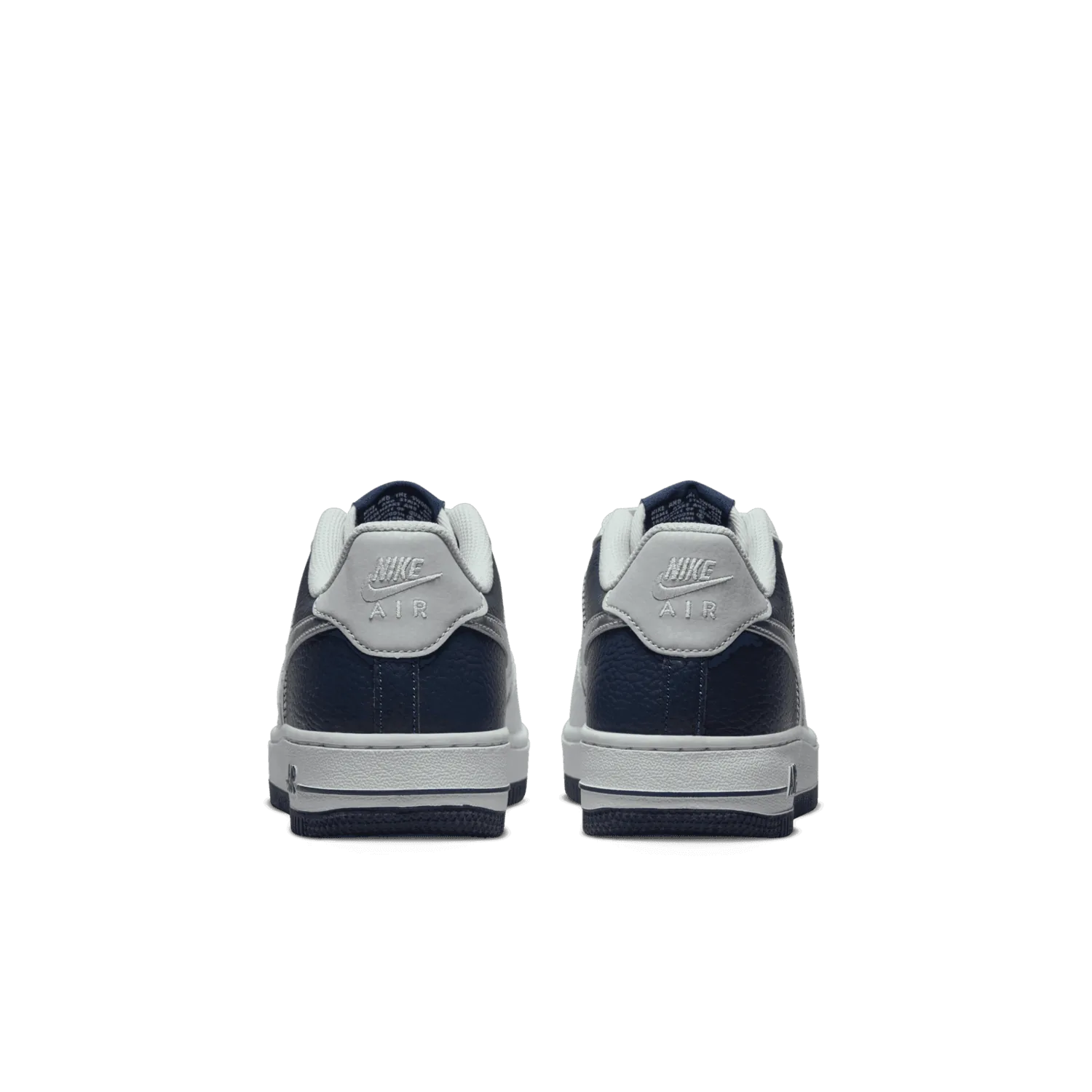 Nike Air Force 1 Low White Silver Navy (GS) image 5