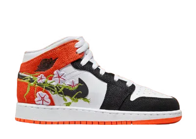 Air Jordan 1 Mid SE Basketball Blossom (GS)
