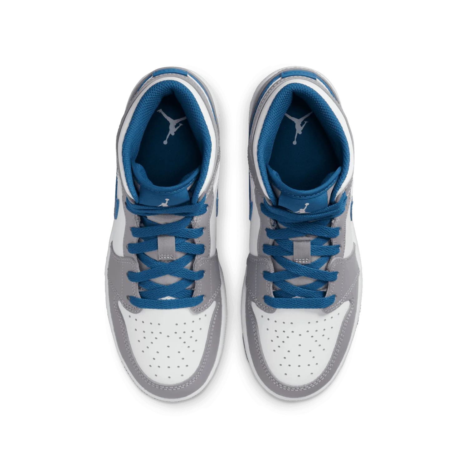 Air Jordan 1 Mid True Blue (GS) image 3