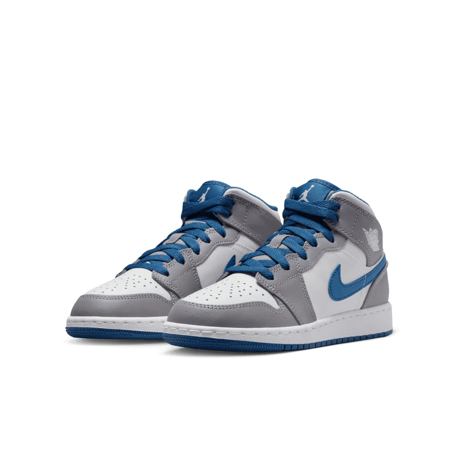 Air Jordan 1 Mid True Blue (GS) image 4