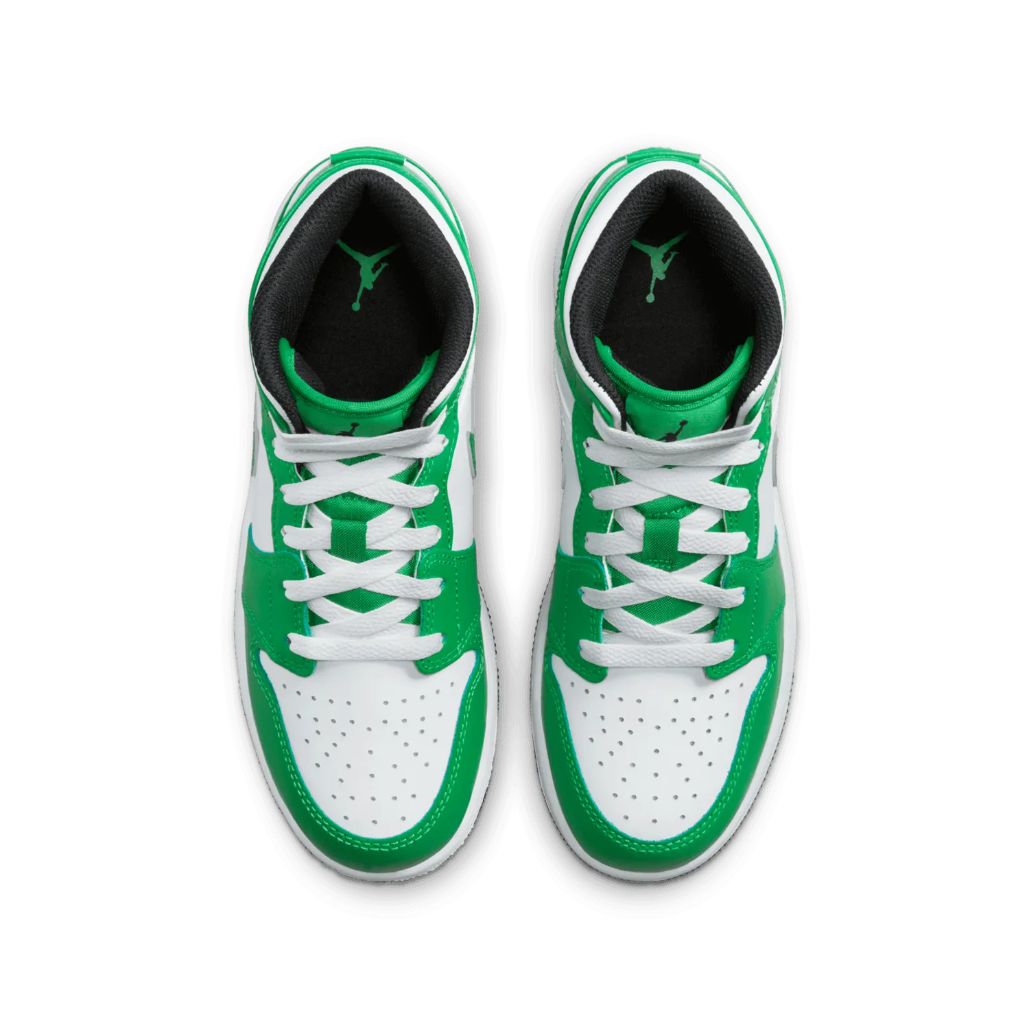 Air Jordan 1 Mid Lucky Green (GS) image 3