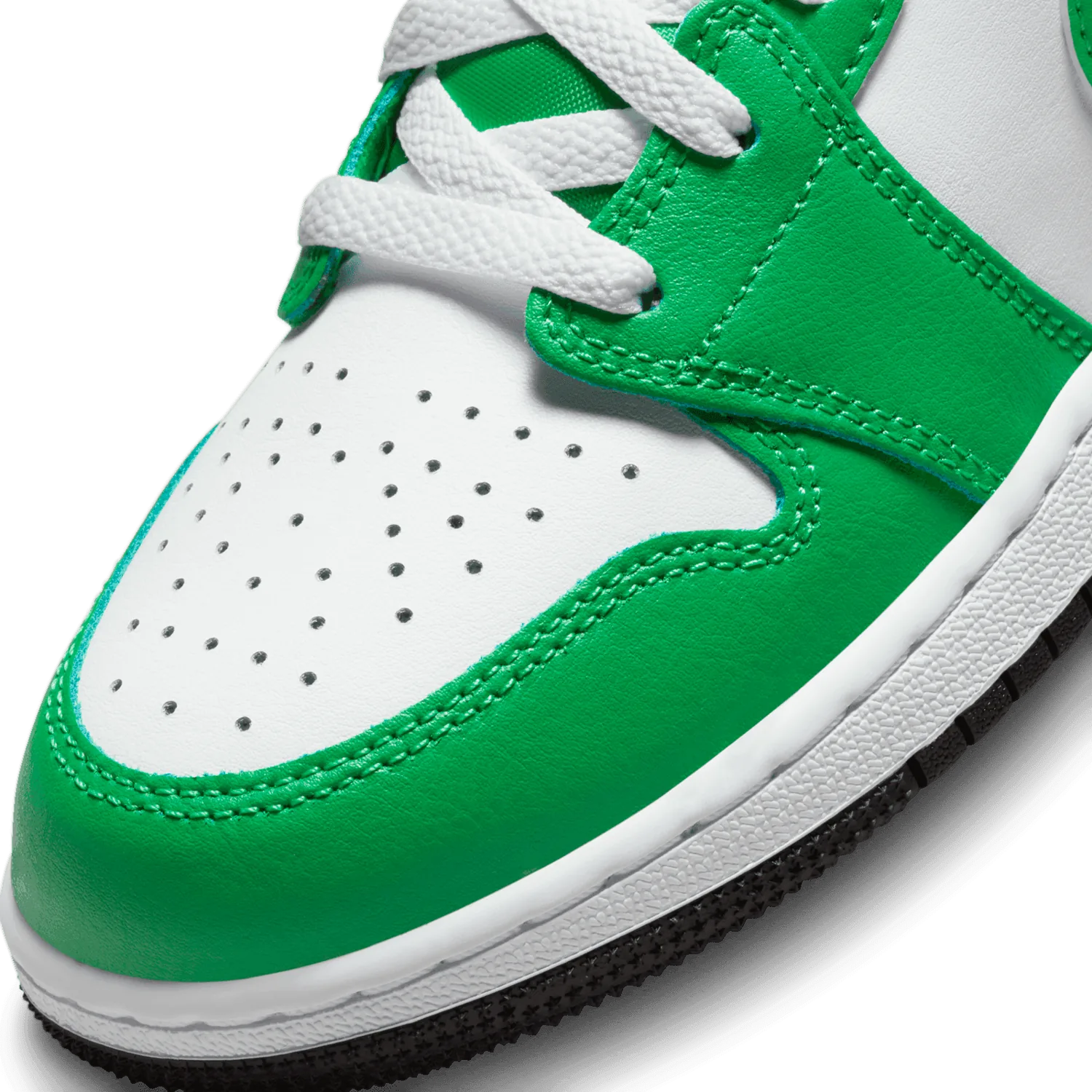 Air Jordan 1 Mid Lucky Green (GS) image 6