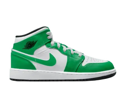 Air Jordan 1 Mid Lucky Green (GS)