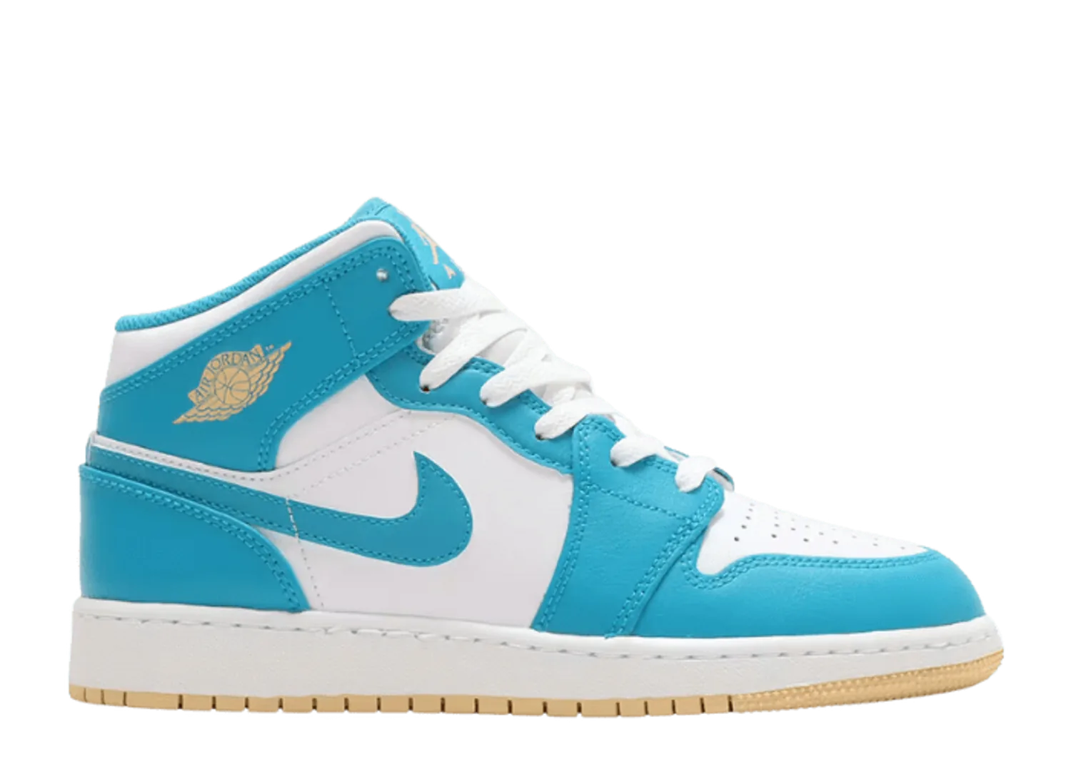 Air Jordan 1 Mid Aquatone Celestial Gold (GS)