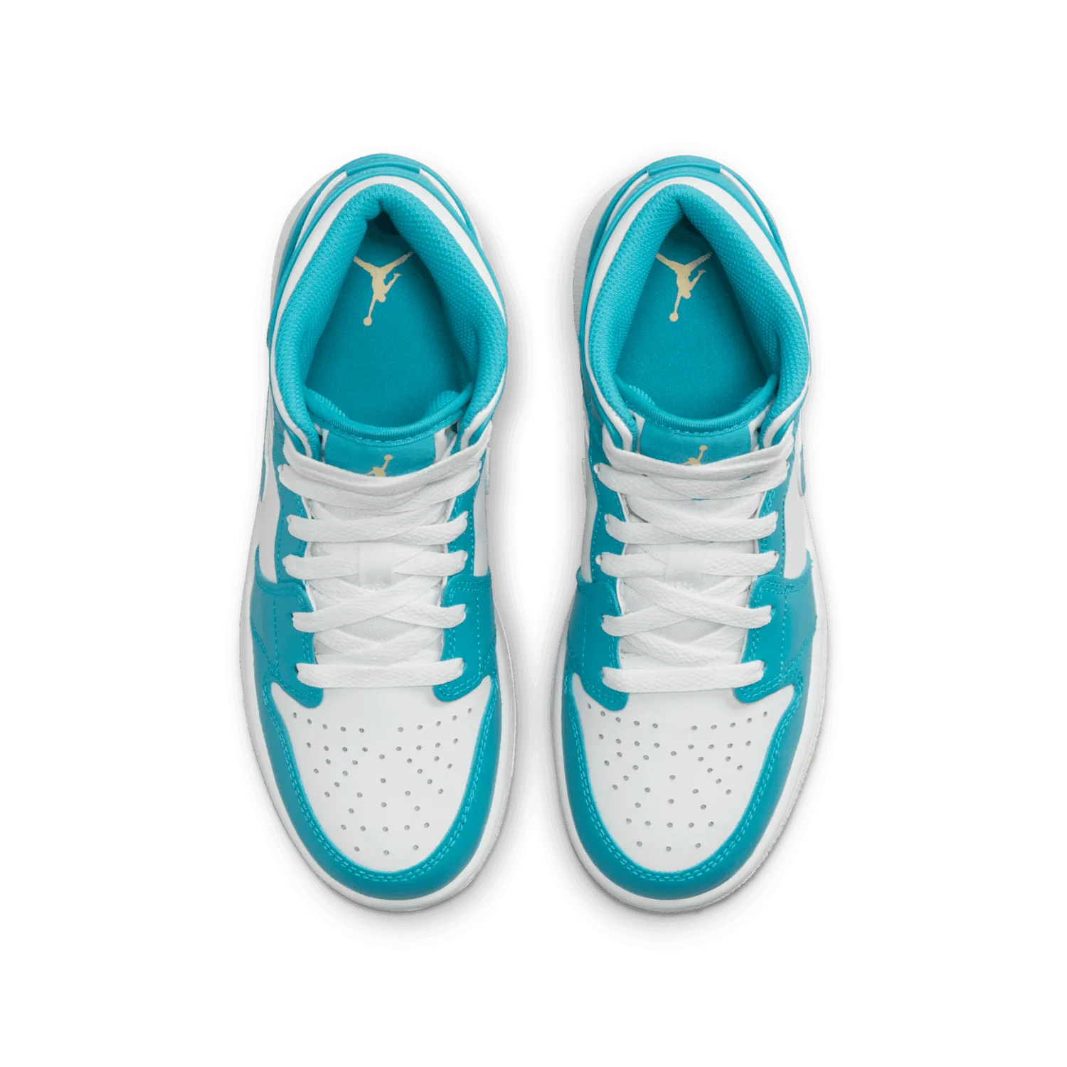 Air Jordan 1 Mid Aquatone Celestial Gold (GS) image 3