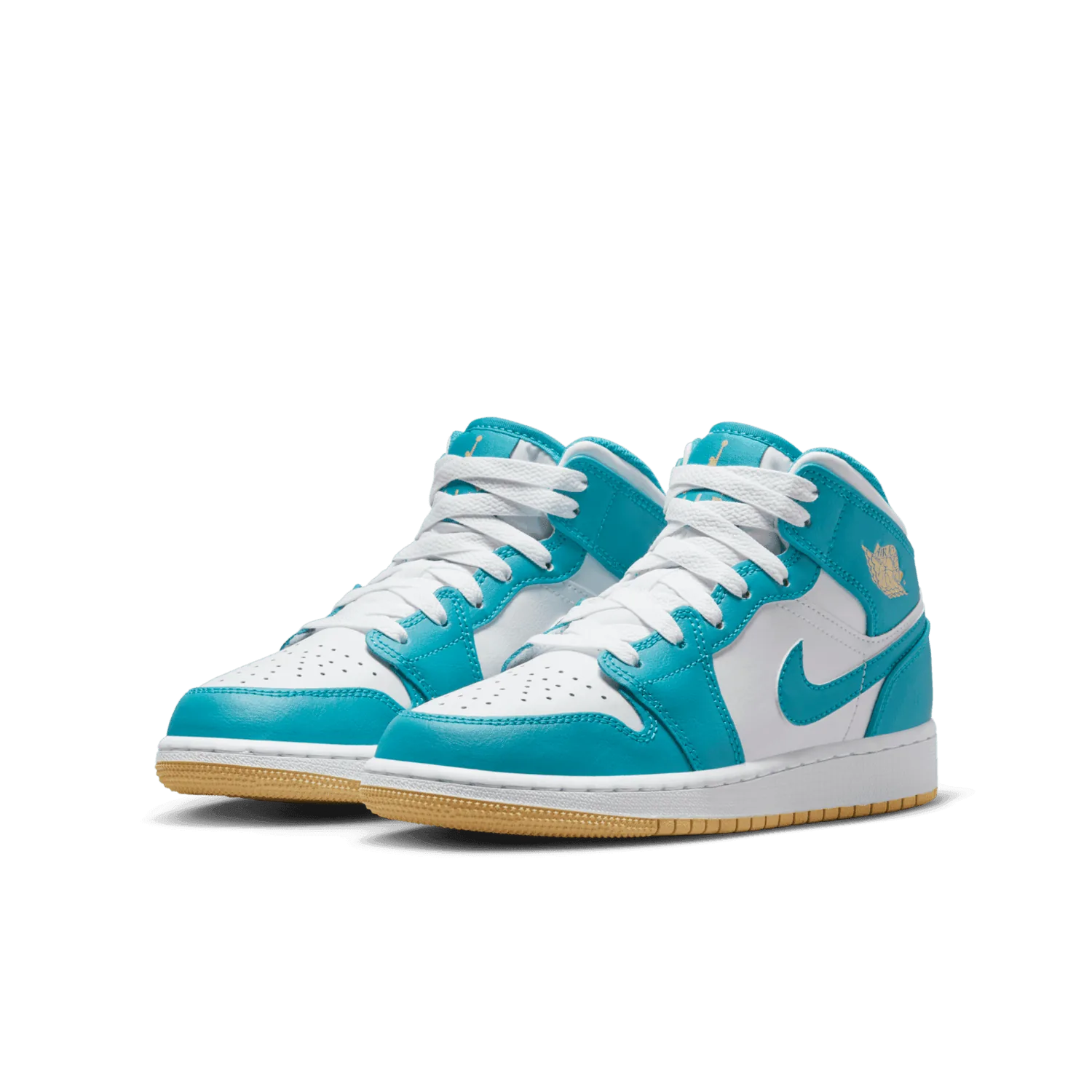 Air Jordan 1 Mid Aquatone Celestial Gold (GS) image 4