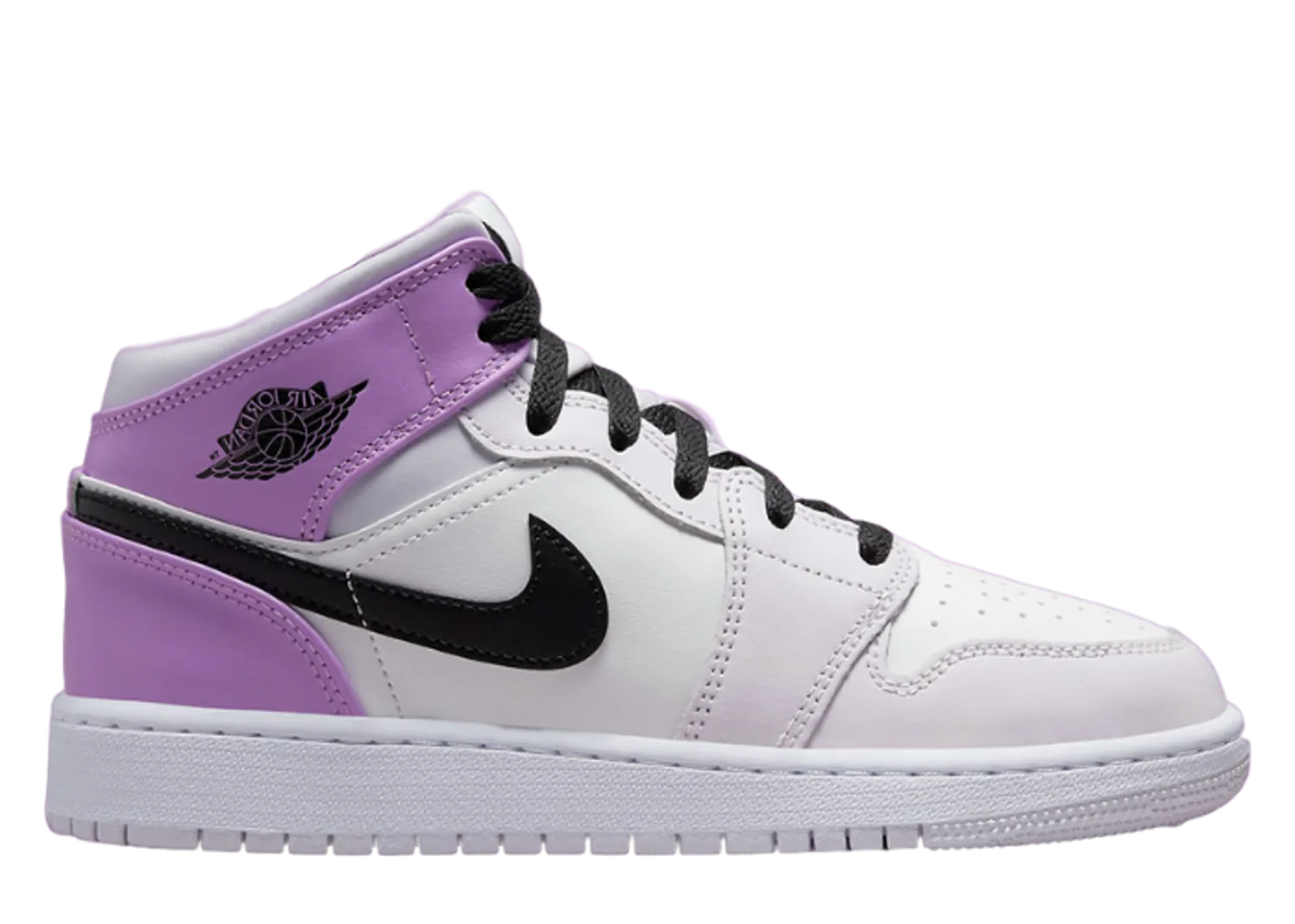 Air Jordan 1 Mid Barely Grape Rush Fuchsia (GS)