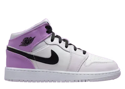 Air Jordan 1 Mid Barely Grape Rush Fuchsia (GS)