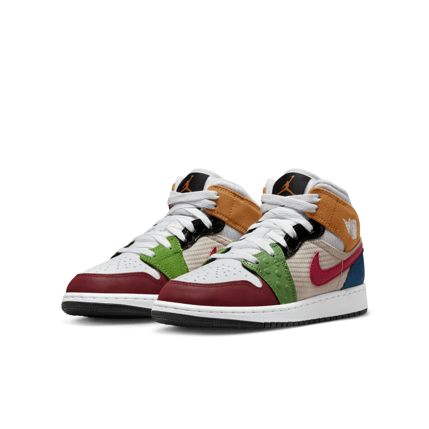 Air Jordan 1 Mid SE Patchwork (GS) image 4